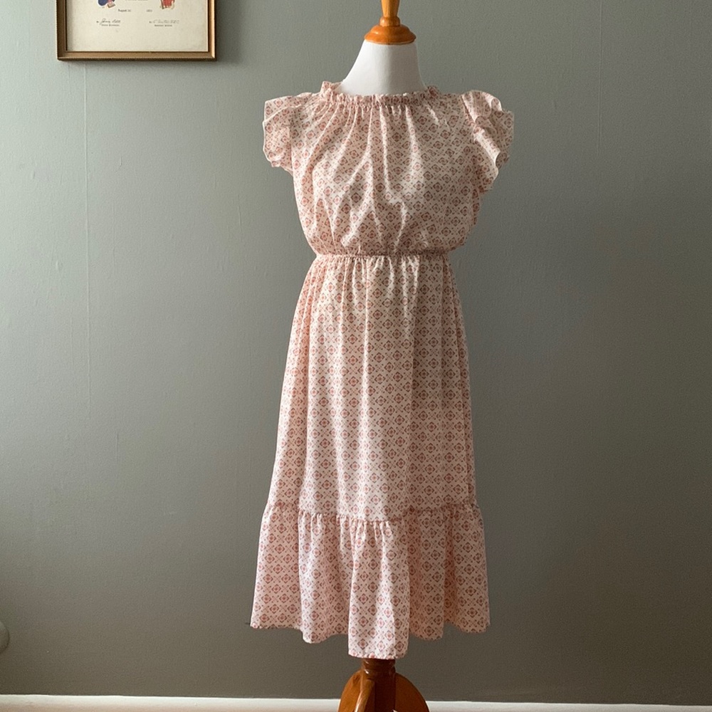 Ces Femme Ruffle Short Sleeve Dress